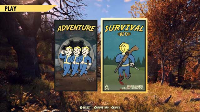 Fallout 76 Survival Mode