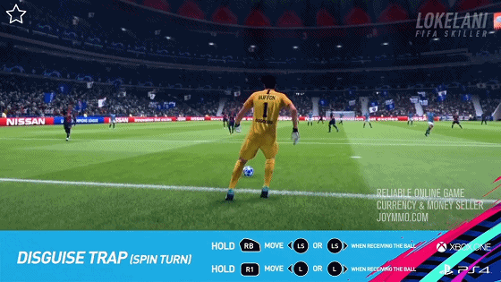 FIFA 19 Tutorial Skill Moves Disguise trap (spin turn)