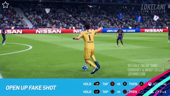 FIFA 19 Tutorial Skill Moves Open up fake shot