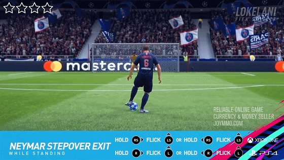 FIFA 19 4 Star Skill Moves Neymarstepover Exit (while standing)