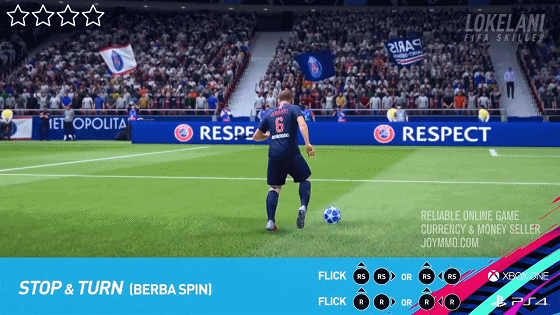 FIFA 19 4 Star Skill Moves Stop & Turn (berba spin)