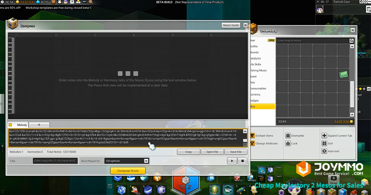 How to make your own music in MapleStory 2?