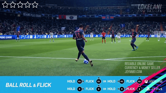 FIFA 19 Five Star Skill Moves Ball Roll & Flick