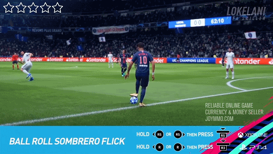 FIFA 19 Five Star Skill Moves Ball Roll Sombrero Flick