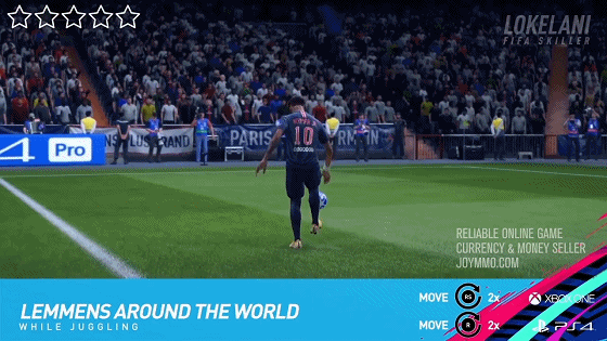 FIFA 19 Five Star Skill Moves Lemmens Around the World (while juggling)