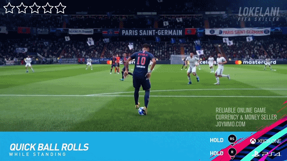 FIFA 19 Five Star Skill Moves Quick Ball Rolls (while standing)