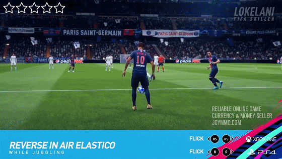 FIFA 19 Five Star Skill Moves Reverse in Air Elastico (while juggling)