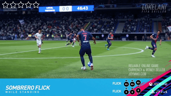 FIFA 19 Five Star Skill Moves Sombrero Flick (while standing)
