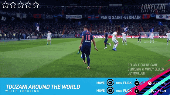 FIFA 19 Five Star Skill Moves Touzani Around the World (while juggling)