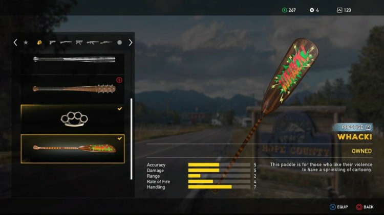 Far Cry 5 Weapons List - Unlockable Melee - Whack!