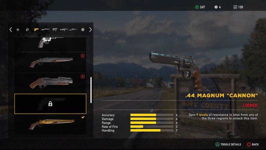Far Cry 5 Weapons List - Unlockable Sidearms - .44 Magnum Cannon