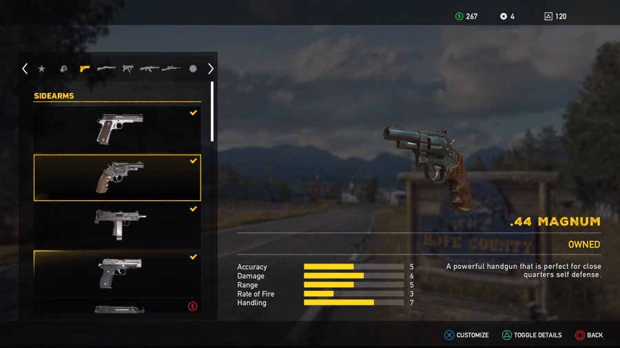 Far Cry 5 Weapons List - Unlockable Sidearms - .44 Magnum