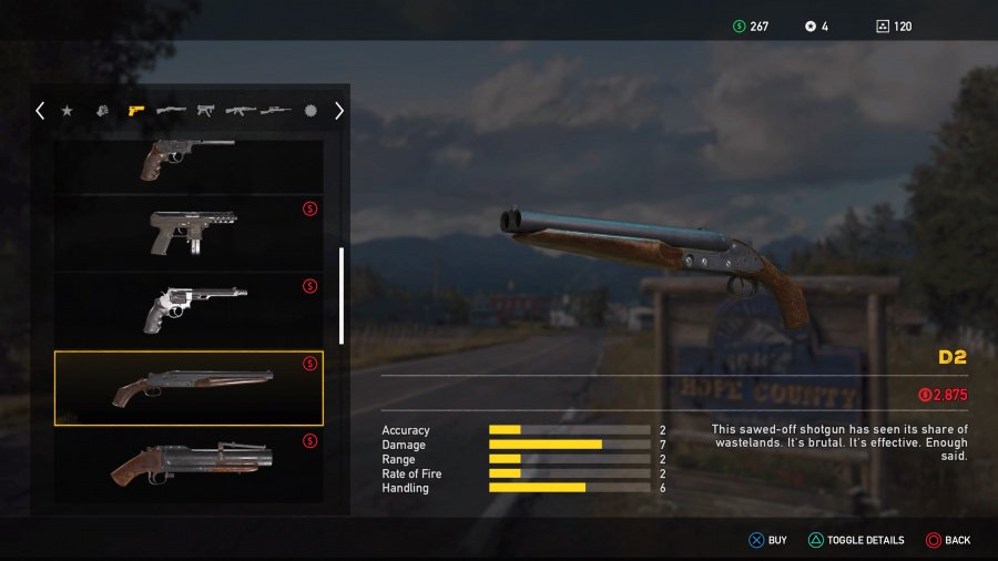 Far Cry 5 Weapons List - Unlockable Sidearms - D2