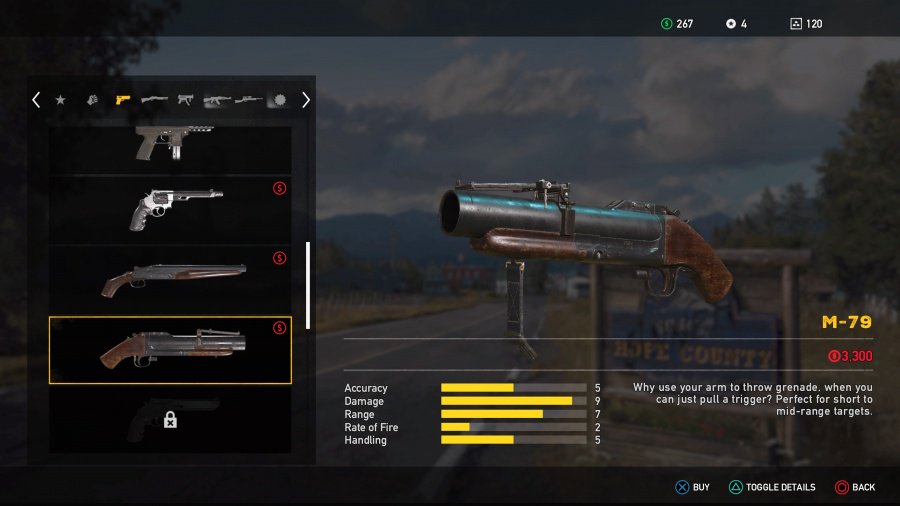 Far Cry 5 Weapons List - Unlockable Sidearms - M-79