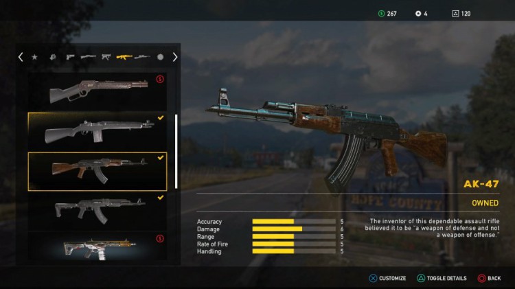 Far Cry 5 Weapons List - Unlockable Rifles - AK-47