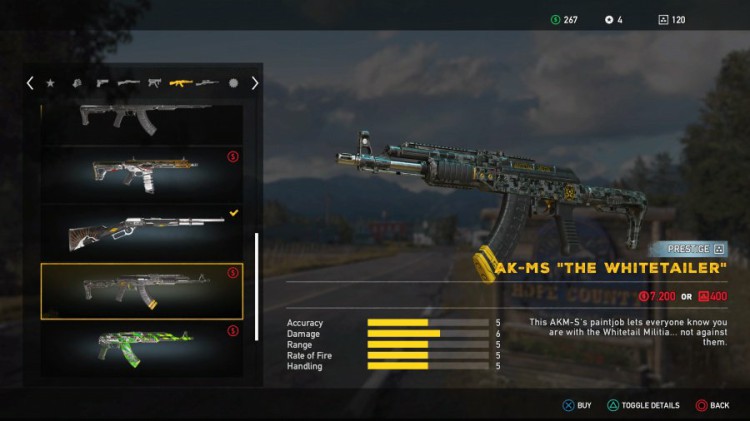 Far Cry 5 Weapons List - Unlockable Rifles - AK-MS The Whitetailer