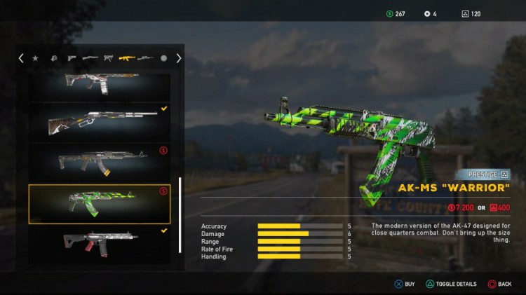 Far Cry 5 Weapons List - Unlockable Rifles - AK-MS "Warrior"