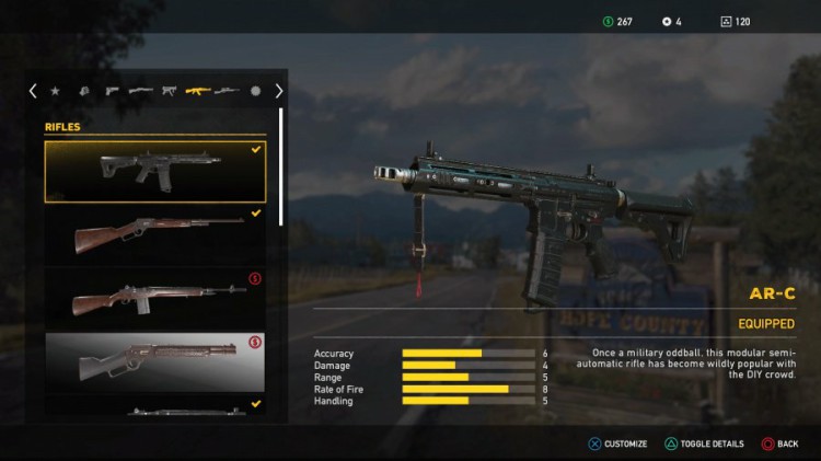 Far Cry 5 Weapons List - Unlockable Rifles - AR-C
