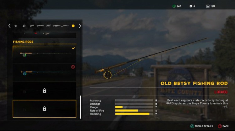 Far Cry 5 Guide: Far Cry 5 Weapons List - All Unlockable Old Betsy Fishing Rod