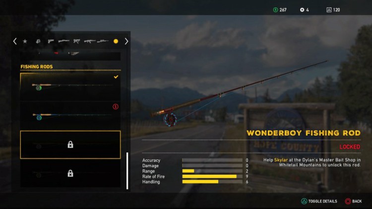 Far Cry 5 Guide: Far Cry 5 Weapons List - All Unlockable Wonderboy Fishing Rod