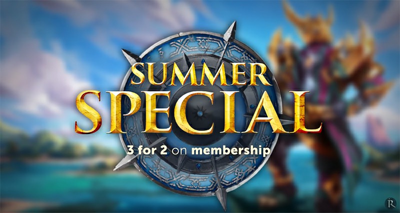 RuneScape Summer Special 2019 - Grab 3-for-2 Membership